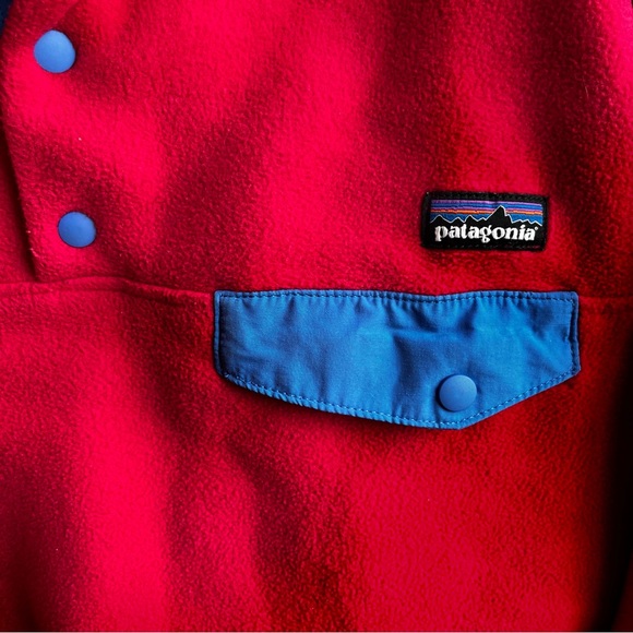 Patagonia Synchilla Snap T Pullover Fleece Sweater Pink Womens Size Large Y2K 08 - Picture 6 of 16